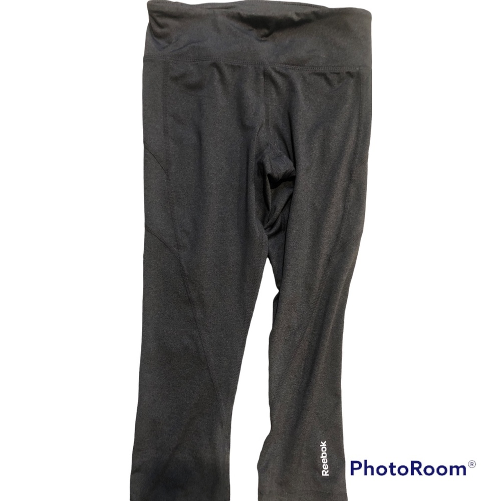 Reebok fitness leggings-dark grey-pre owned-S